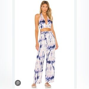 Superdown Nicki Pant Set in Blue Multi